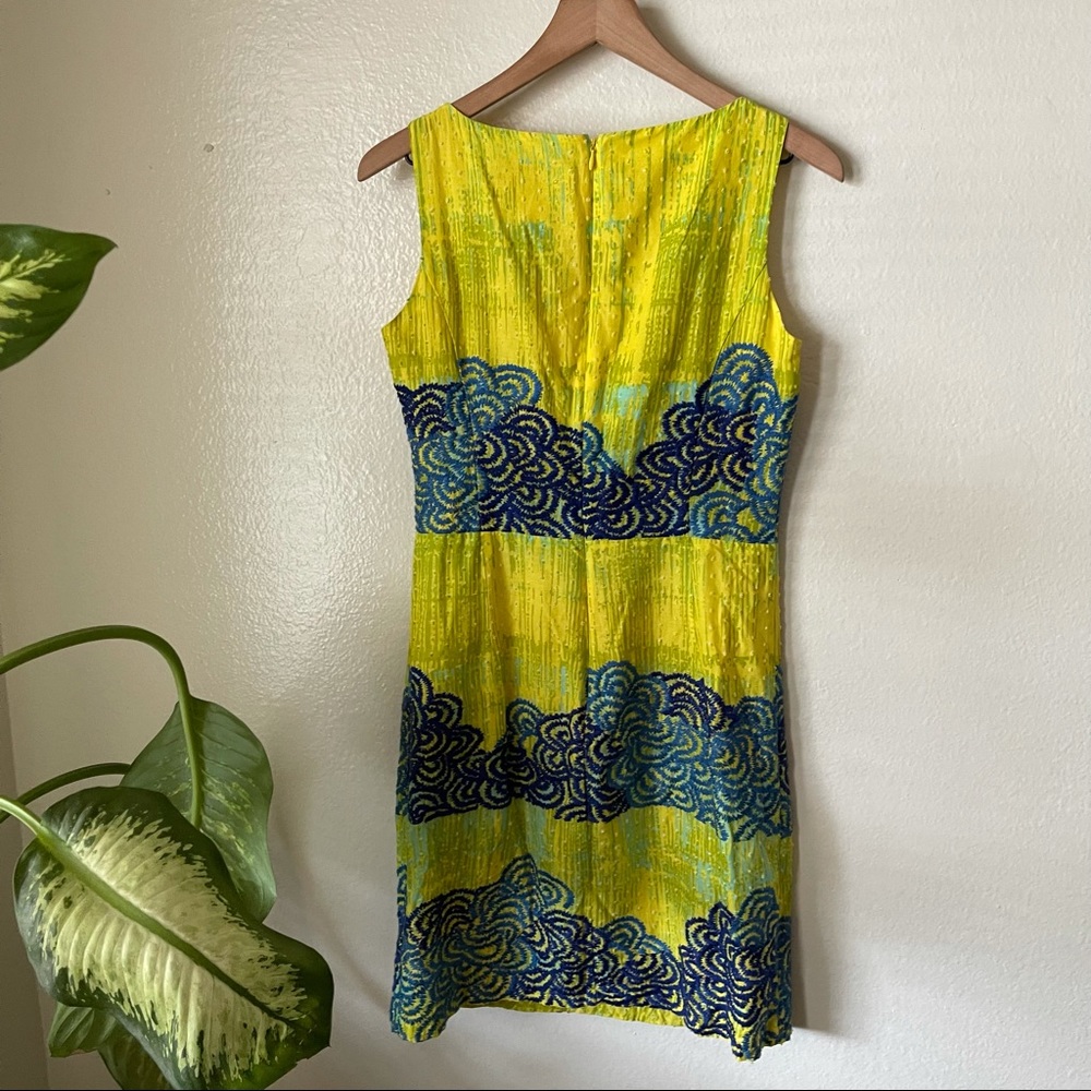 Anthropologie | Azure Scroll Dress - Picture 5 of 7